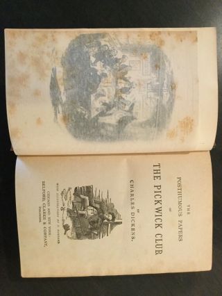 Charles Dickens,  “Pickwick Papers” Illustrated.  Antique 3