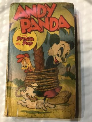 Vtg 1949 Andy Panda And Presto The Pup - A Better Little Book - Worn Rough