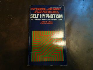 Self Hypnotism By Lslie M.  Lecron 1964 Paperback Book