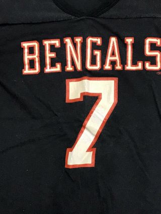 Vintage Cincinnati Bengals Boomer Esiason 7 Jersey Shirt Rawlings XL 3