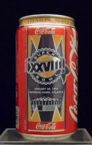 Classic Coca - Cola Coke Bowl Xxviii Can - Dallas Cowboys Vs.  Bills