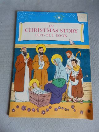 Vintage The Christmas Story Cut - Out Book By Bill Hackney,  Artist Daniel Noonan