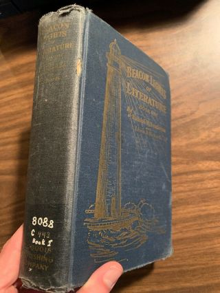 1931 Beacon Lights Of Literature Book 1 By Rudolph Chamberlain & Edwin Richards