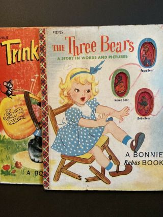 Vintage Bonnie Books,  1953,  Two Books