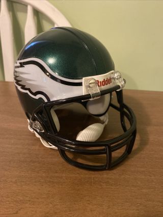 Philadelphia Eagles Riddell Mini Nfl Football Helmet Vintage 1995,  Size 3 - 5/8