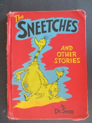 Vintage The Sneetches And Other Stories Dr.  Seuss 1961 Library Binding