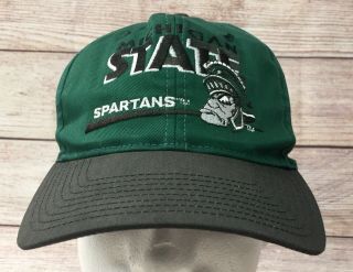 Vintage Twins Enterprise MSU Michigan State Spartans Sparty Hat Cap Snap Back 2