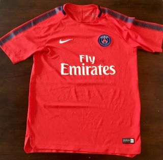 Nike Paris Saint - Germain Psg Squad Soccer Training Shirt 2017/18 (red) Youth Xl