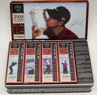 Tiger Woods Collector Series 2000 Us Open 12 Under Collectors Tin Nike Golf Ball