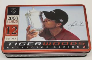 TIGER WOODS Collector Series 2000 US OPEN 12 Under Collectors Tin Nike Golf Ball 2
