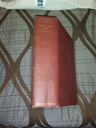 THE AGE OF FAITH STORY OF CIVILIZATION PART IV 1950 HARD BACK BOOK 2