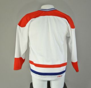 Vintage 1980s Montreal Canadiens CCM NHL Hockey Jersey Adult Medium White 2