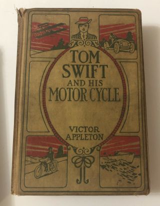 Tom Swift And His Motor Cycle,  Hc,  Victor Appleton,  1910 Grosset & Dunlap Pub