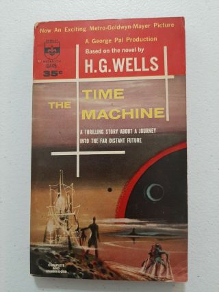 The Time Machine By H.  G.  Wells Berkley Medallion Paperback 2nd Edition 1960