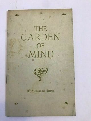 Vintage 1951 Pocket Poetry The Garden Of The Mind By Mollie De Tinan Tiny Book