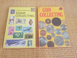 2 X Vintage Ladybird Books Series 633 - Coin & Stamp Collecting Vgc