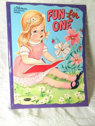 Vintage Coloring Book - Whitman - 1960 Fun For One