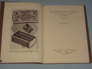1935 Book The Diamond Match Company A Century Of Service 1835 - 1935 By Manchester