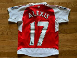 Kids Puma Arsenal London Football / Soccer Jersey Shirt Youth Sz Boy L Alexis 17