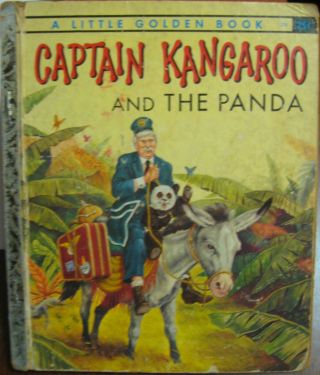 Little Golden Book " Captain Kangaroo And The Panda 1957 278 Vintage