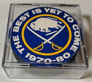 Sticker Logo 1970 - 80 The Best Is Yet To Come Buffalo Sabres Vtg Viceroy Puck