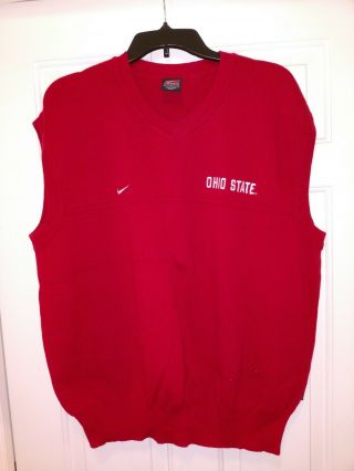 The Ohio State University Buckeyes Nike Team Knit Sweater Vest Men 
