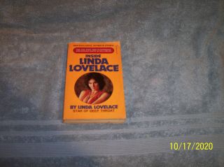 Inside Linda Lovelace (paperback,  1973) 1st Edition W/ Fold Out Poster,  Vg