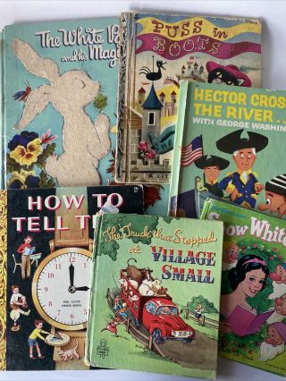 6 Vintage Kids Books For Crafting As - Is