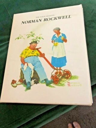 Norman Rockwell The Four Seasons Gallery Books Set of 4 2