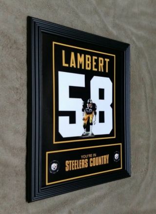 Pittsburgh Steelers Jack Lambert Framed 8x10 Jersey Photo