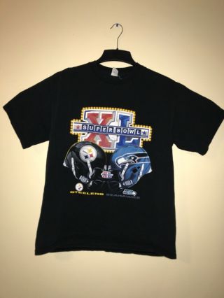 Nfl Bowl Xl T - Shirt - Steelers Vs Seahawks