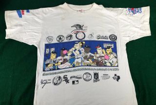 Vtg 90’s Toronto 1991 Baseball All Star Game T Shirt Size Mens Large