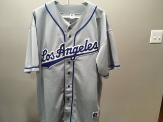 Los Angeles Dodgers 32 Sandy Koufax Away Gray Jersey Size Xxl (adult)
