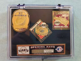 San Francisco Giants Opening Day Commemorative Pin Set 387 Of 3,  000