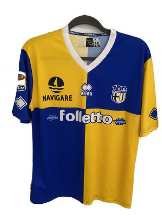 Errea Parma Fc Jersey Shirt Maglia Soccer Football Italy Serie A 100th Anniv