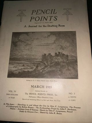 Pencil Points - Vol.  4,  Number 3,  March 1923