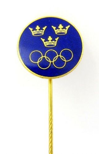 Sweden (noc) Olympic Committee Pin Badge 1980s Generic