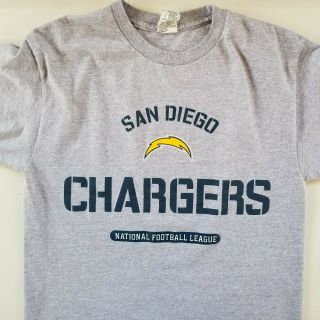 San Diego Chargers Nfl T Shirt Mens Medium Double Sided Football Front/back