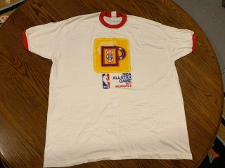 Rare 1977 Nba All - Star Game T - Shirt Vintage Large