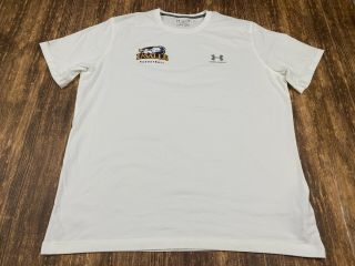 La Salle Explorers Basketball Team Issued White T - Shirt - Under Armour - 2xl