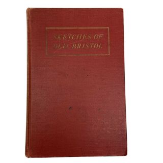 1942 Sketches Of Old Bristol Vintage Red Book Charles Thompson Rhode Island