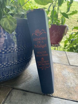 Memoirs Of A Midget Book - Walter De La Mare 1922 Vintage