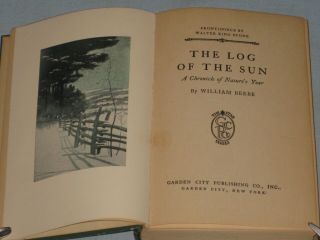 1906 Book The Log Of The Sun By William Beebe