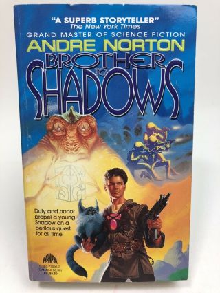 Brother To Shadows Andre Norton Avonova Science Fiction 1st Printing