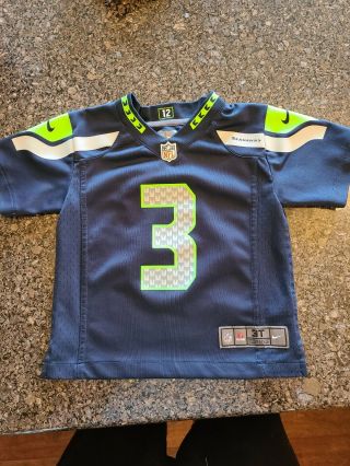 Seattle Seahawks Russell Wilson Nike Jersey Nfl Football Youth 3t Child