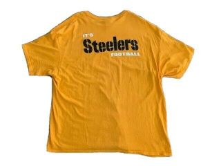 Vintage Majestic Pittsburgh Steelers It ' s Not Just Football T - Shirt 2XL 2