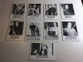 1964 The Munsters Tv Series Trading Cards - Choose Your Cards - Drop Down Menu