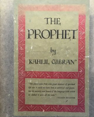 The Prophet Kahlil Gibran With Slip Case,  1971.  Guc.
