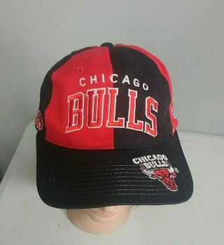 Vintage 90s Chicago Bulls Starter Basketball Snapback Hat Nba
