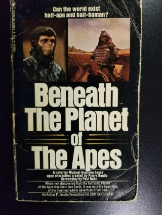 " Beneath The Planet Of The Apes " Bantam Paperback 1974 Movie Tie - In Edition